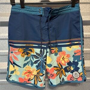O'Neill Kids Floral Board Shorts - Navy and Multicolor